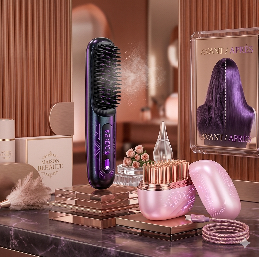BROSSE CHAUFFANTE DE POCHE SANS FIL
